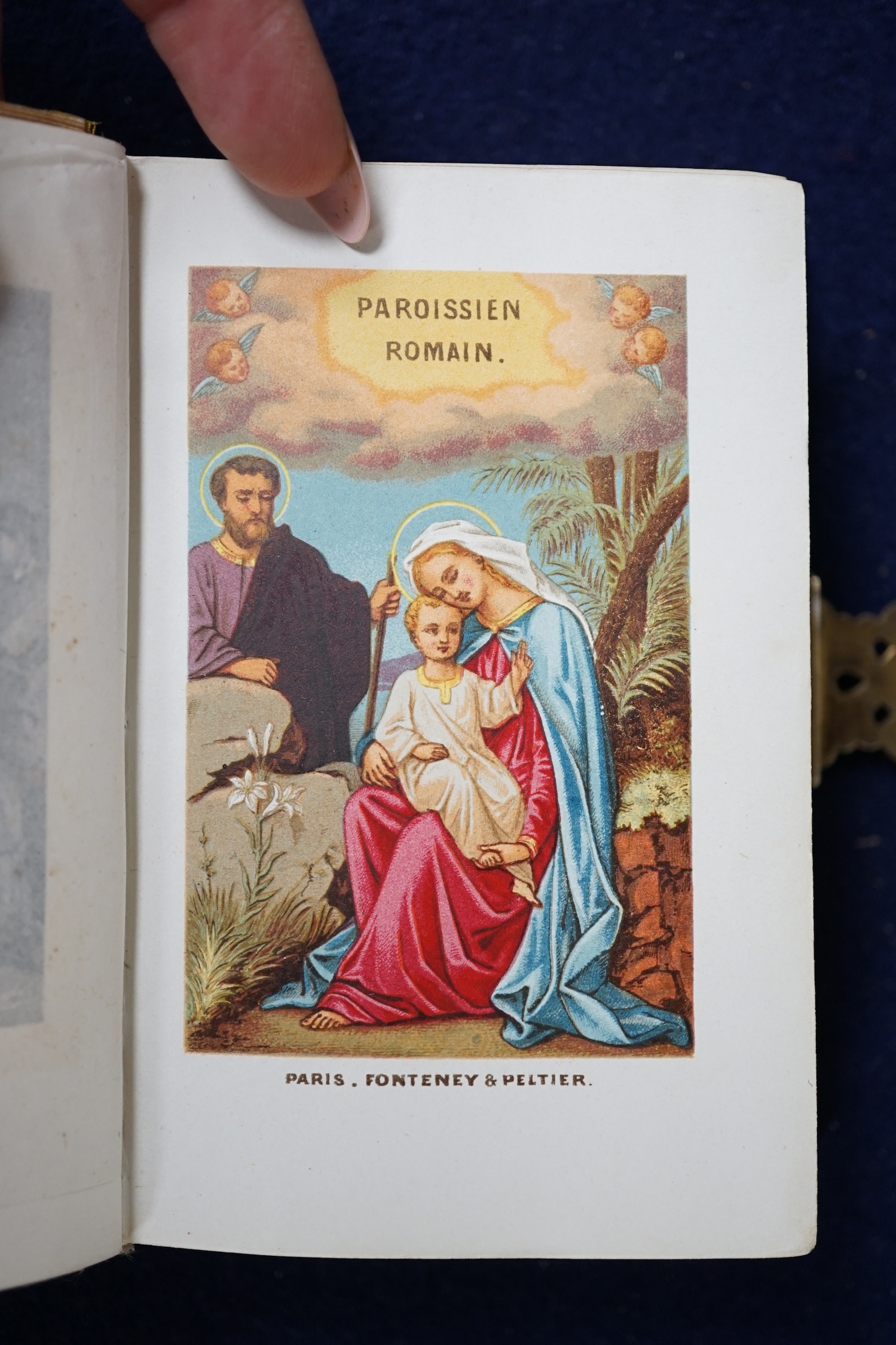 A tortoiseshell pique mounted French book, 11.5cm. Condition - poor